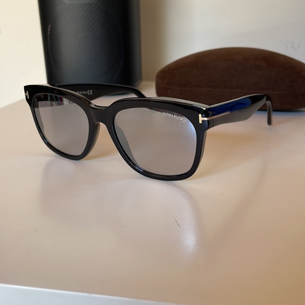 TOM FORD Rhett 55mm Square Sunglasses